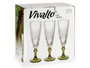 Vivalto Coupe à Cava Vert 170 ml en Verre 6.5 x 20 x 6.5 cm (Set de 48)