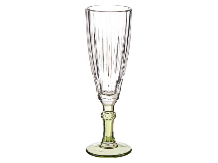 Vivalto Coupe à Cava Vert 170 ml en Verre 6.5 x 20 x 6.5 cm (Set de 48)