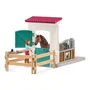 Schleich 42710 Horse Club - Figurine Horse Box avec Hannah et Cayenne - Jeu d'imagination pour Enfants dès 5 Ans