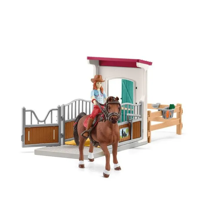 Schleich 42710 Horse Club - Figurine Horse Box avec Hannah et Cayenne - Jeu d'imagination pour Enfants dès 5 Ans Schleich 42710 Horse Club - Figurine Horse Box avec Hannah et Cayenne - Jeu d'imagination pour Enfants dès 5 Ans