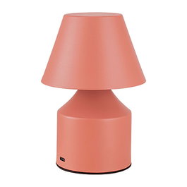 Fbright Lampe LED de table rechargeable 2W 200lm tactile 3CCT 3000K-6000K USB-C Rose Ø110x163mm