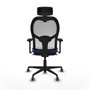 Piqueras y Crespo Chaise de Bureau 3D036G2 Bleu