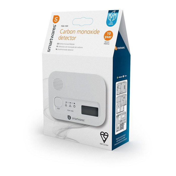 Détecteur combiné de fumée et de monoxyde de carbone Smartwares FGA-13041 85 dB