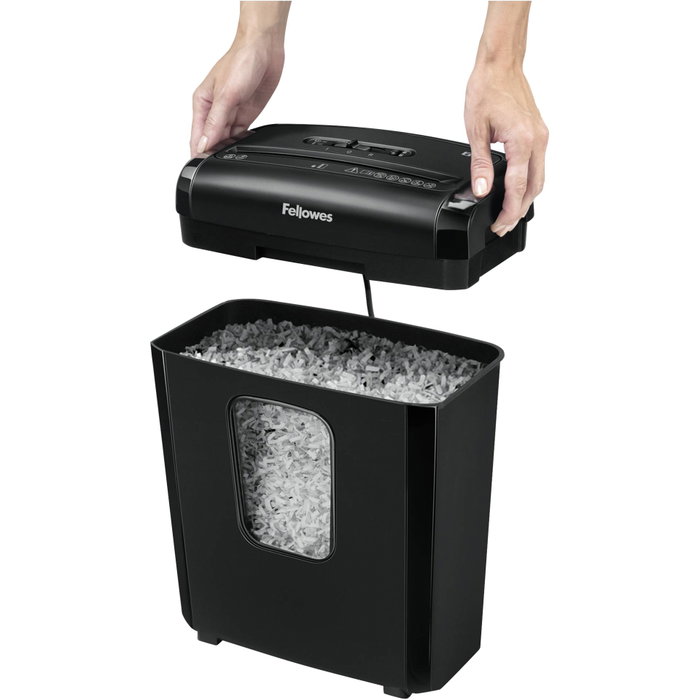 Fellowes 6M Destructrice de papier mini-coupe noire Fellowes 6M Destructrice de papier mini-coupe noire