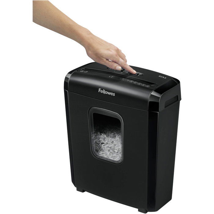 Fellowes 6M Destructrice de papier mini-coupe noire Fellowes 6M Destructrice de papier mini-coupe noire
