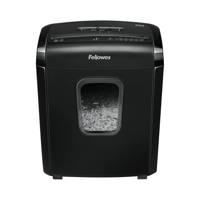 Fellowes 6M Destructrice de papier mini-coupe noire Fellowes 6M Destructrice de papier mini-coupe noire