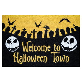 ERIK - Felpudo Halloween Town - The Nightmare Before Christmas Disney - 40x60 cm - Base PVC antideslizante - Haute qualité
