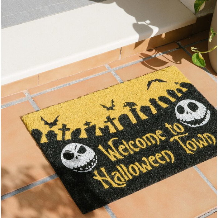 ERIK - Felpudo Halloween Town - The Nightmare Before Christmas Disney - 40x60 cm - Base PVC antideslizante - Haute qualité