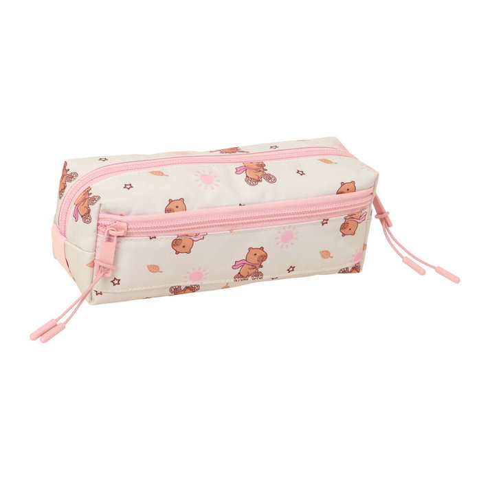Safta Trousse Triple Petite avec Élastique 22x8,5x6cm