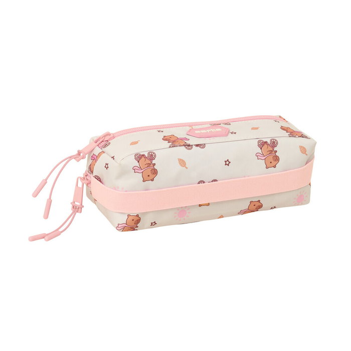 Safta Trousse Triple Petite avec Élastique 22x8,5x6cm