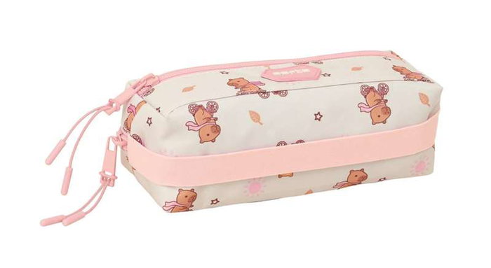 Safta Porte-tout triple petit avec élastique 22 cm, dimensions 22x8.5x6 cm - À partir de 36 mois