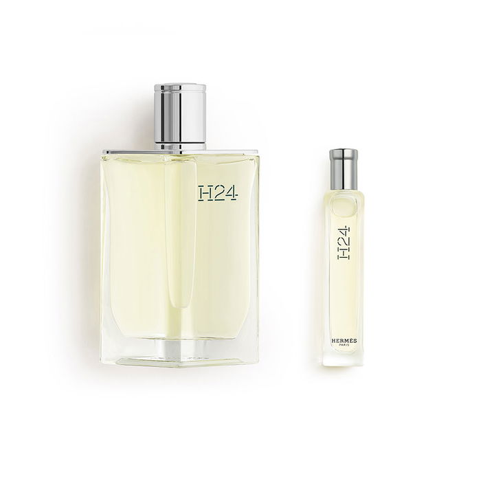 Hermès Coffret H24 Eau de Toilette pour Homme Vaporisateur 100 ml + Vaporisateur 12,5 ml