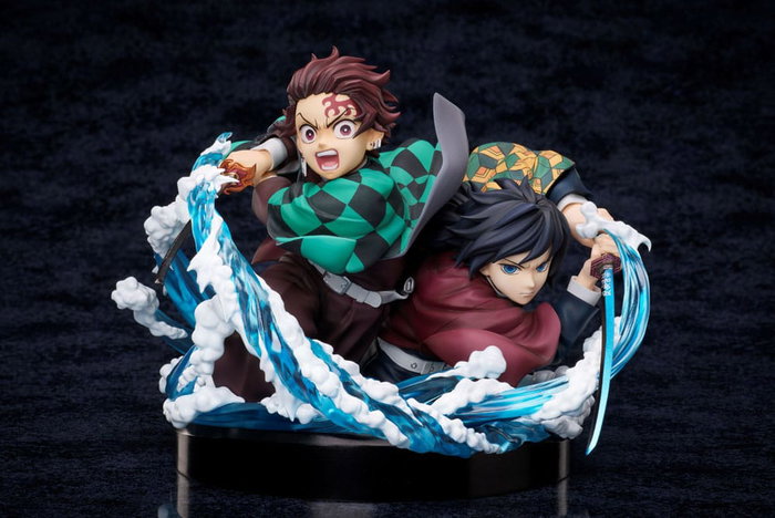 Demon Slayer: Kimetsu no Yaiba statuette PVC Tanjiro & Giyuu 13 cm