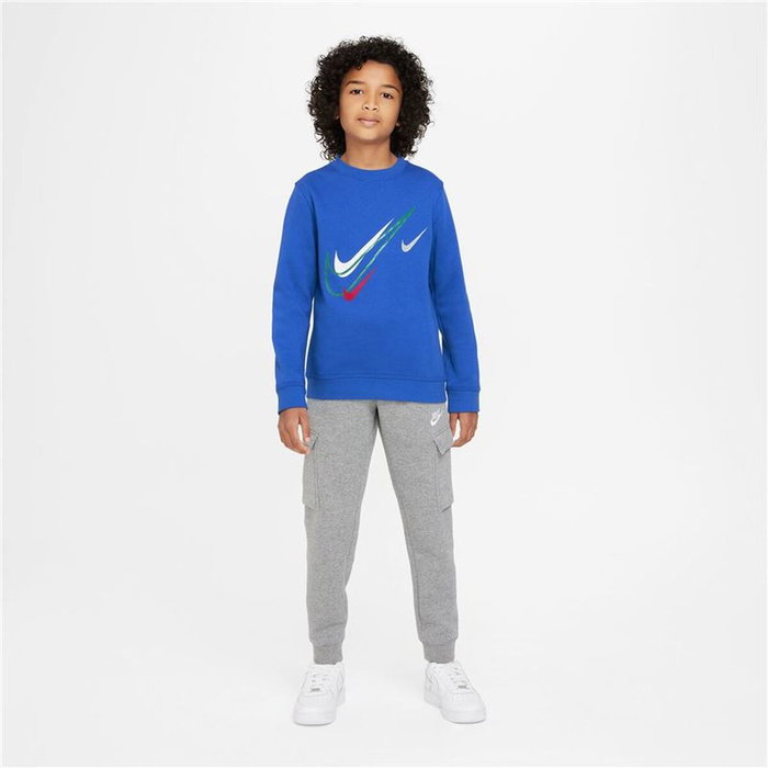 Sweat sans capuche enfant Nike NSW SOS FLC CREW Bleu