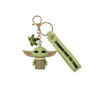 Peers Hardy - Porte-clés officiel Star Wars The Mandalorian avec figurine 3D de Grogu 'Baby Yoda' et grenouille verte, chaîne argentée