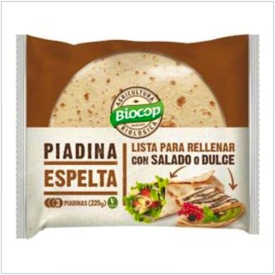 Biocop Piadina de Petit Épeautre 225 g Bio - 3 Piadinas Biocop Piadina de Petit Épeautre 225 g Bio - 3 Piadinas