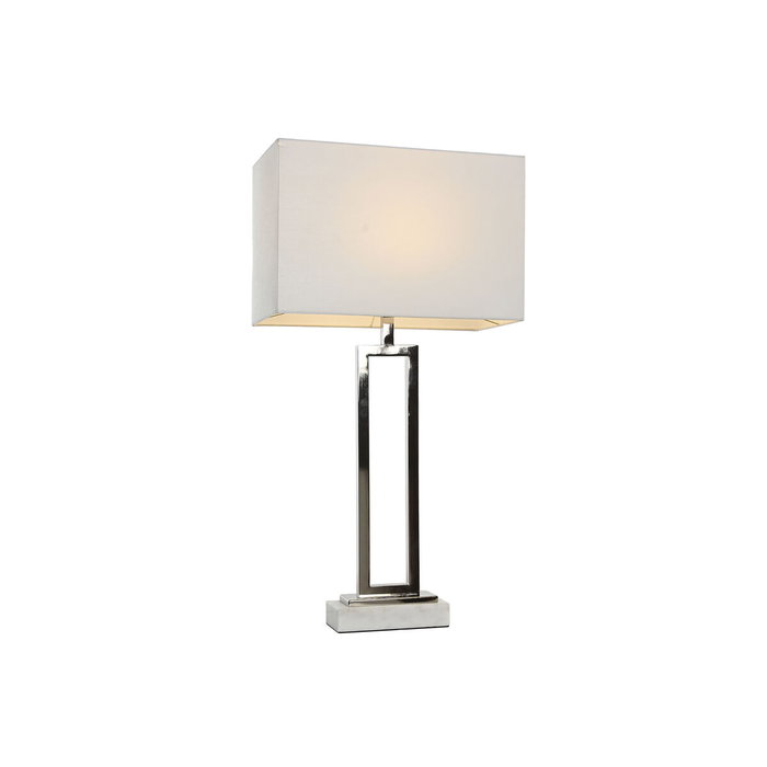 Lampe de bureau Home ESPRIT Blanc Argenté 50 W 220 V