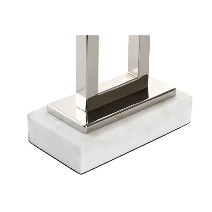 Lampe de bureau Home ESPRIT Blanc Argenté 50 W 220 V