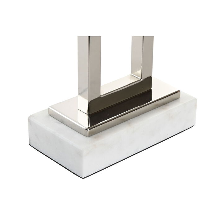 Lampe de bureau Home ESPRIT Blanc Argenté 50 W 220 V