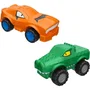 Moose Toys Goo Mobiles Turbo Tyger vs Rumbler Jaw - Kit de 2 Véhicules Miniatures Super-Élastiques et Gluants Heroes of Goo Jit Zu - Collection
