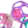 Bright Starts Set Cadeau O'Ball Grasp the Day avec Hochet Oball Shaker et Balle Classique - Coffret 2 Jouets Bébé en Rose, Violet, Turquoise