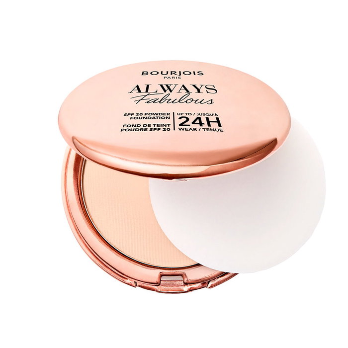 Bourjois Base de Maquillage Poudre Always Fabulous SPF20 #100-Rose Ivoire 7g Waterproof Bourjois Base de Maquillage Poudre Always Fabulous SPF20 #100-Rose Ivoire 7g Waterproof