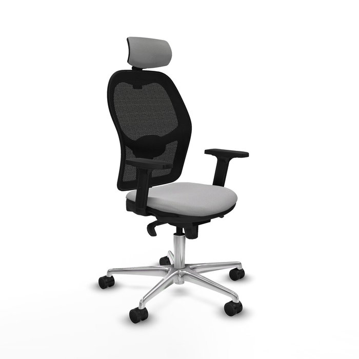 Piqueras y Crespo Chaise de Bureau avec Appui-tête Jorquera 2D086N2 Gris clair Piqueras y Crespo Chaise de Bureau avec Appui-tête Jorquera 2D086N2 Gris clair