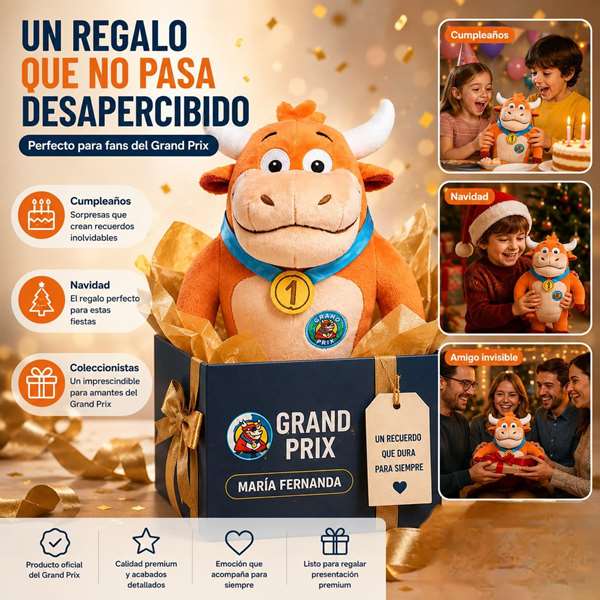 7th player Peluche Grand Prix Vaquilla Maria Fernanda 28 cm