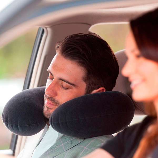Intex Oreiller de voyage gonflable - 36 x 30 x 10 cm - Confort cervical pour avion et voiture, PVC Intex Oreiller de voyage gonflable - 36 x 30 x 10 cm - Confort cervical pour avion et voiture, PVC