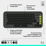 Logitech Pop Icon Keys - Clavier sans fil - AZERTY - Graphite
