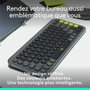 Logitech Pop Icon Keys - Clavier sans fil - AZERTY - Graphite