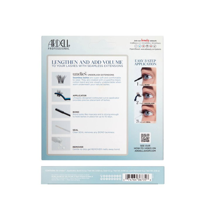 Ardell Seamless Wispies Underlash Extensions de Cils Inférieurs 36 u