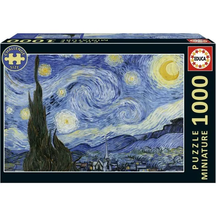 Educa Puzzle Nuit Étoilée Miniature - 1000 Pièces - 62.5 x 30 cm - Puzzle d'Art pour Adultes à Partir de 12 Ans Educa Puzzle Nuit Étoilée Miniature - 1000 Pièces - 62.5 x 30 cm - Puzzle d'Art pour Adultes à Partir de 12 Ans