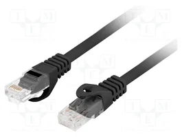 LANBERG Câble Ethernet Cat 6 U/UTP RJ45 20m Noir