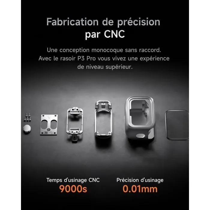 Laifen P3 Pro Rasoir électrique avec moteur linéaire et lame aluminium Laifen P3 Pro Rasoir électrique avec moteur linéaire et lame aluminium