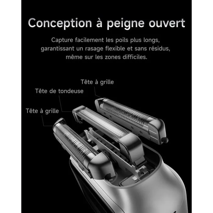 Laifen P3 Pro Rasoir électrique avec moteur linéaire et lame aluminium Laifen P3 Pro Rasoir électrique avec moteur linéaire et lame aluminium