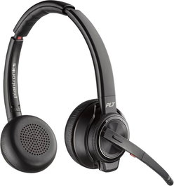Poly Savi 8220 Casque stéréo sans fil DECT avec station de charge, USB, 1880-1900 MHz - Version UE