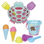 Color Baby - Jeu de plage Cubo de playa crabe diamètre 14 cm avec pelle, râteau et 3 moules à glace - Dès 3 ans