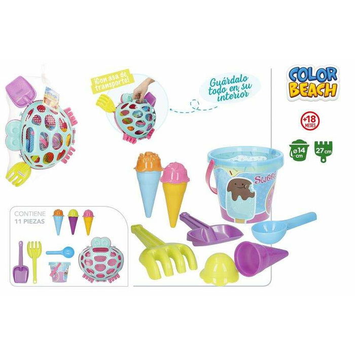 Set de jouets de plage Colorbaby 14 cm Set de jouets de plage Colorbaby 14 cm