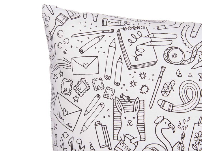 PINCELLO Coussin à Colorier