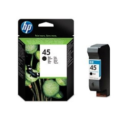 HP 45 51645AE Cartouche d'encre noire originale 42 ml 830 pages pour imprimantes HP DeskJet Officejet