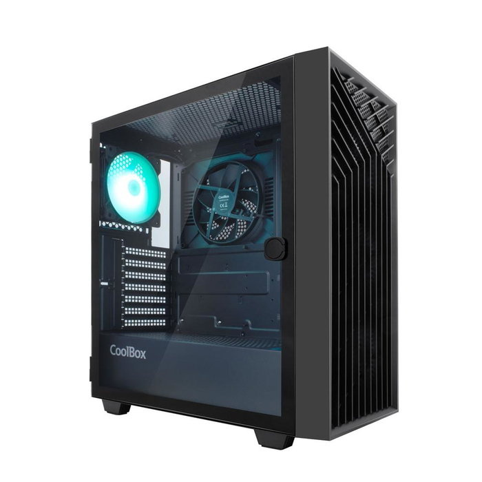 Coolbox GA300 Grid Line Boîtier PC Gaming Tour ARGB Verre Trempé USB-C 3.0 Ventilation 5 Ventilateurs Noir Coolbox GA300 Grid Line Boîtier PC Gaming Tour ARGB Verre Trempé USB-C 3.0 Ventilation 5 Ventilateurs Noir