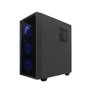 Coolbox GA300 Grid Line Boîtier PC Gaming Tour ARGB Verre Trempé USB-C 3.0 Ventilation 5 Ventilateurs Noir