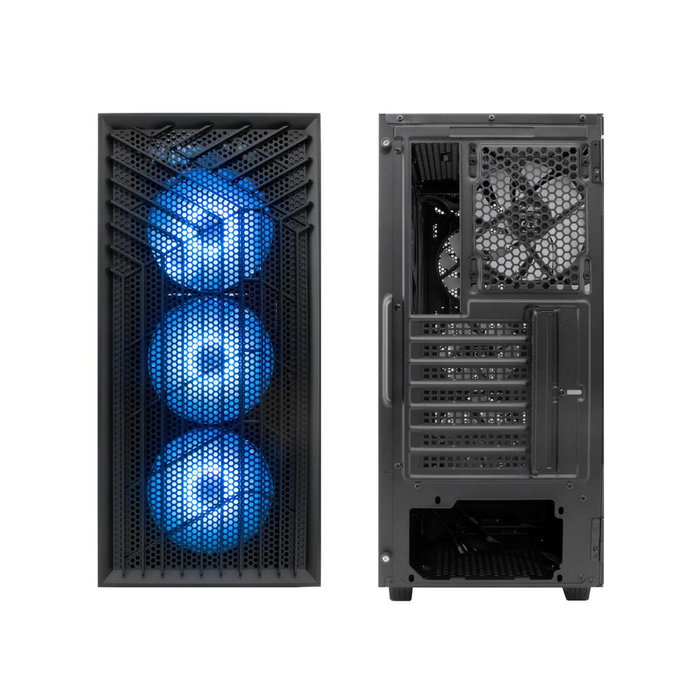 Coolbox GA300 Grid Line Boîtier PC Gaming Tour ARGB Verre Trempé USB-C 3.0 Ventilation 5 Ventilateurs Noir Coolbox GA300 Grid Line Boîtier PC Gaming Tour ARGB Verre Trempé USB-C 3.0 Ventilation 5 Ventilateurs Noir