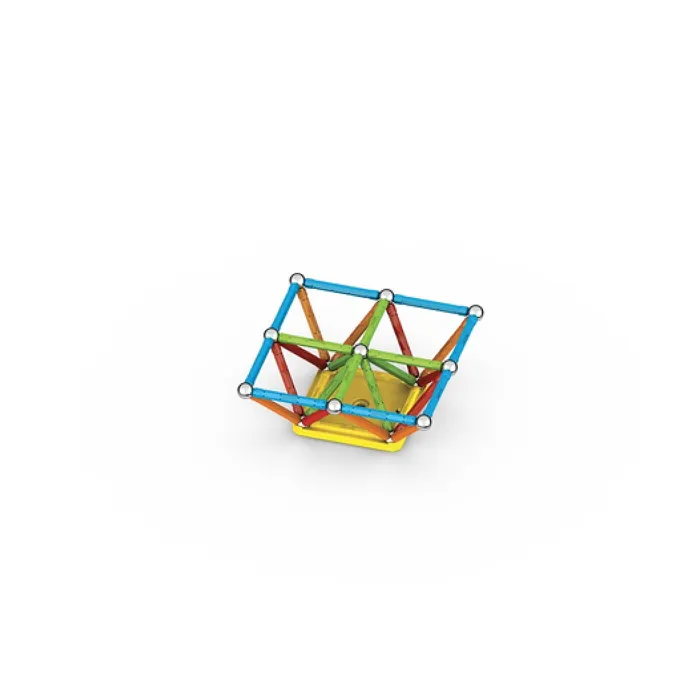 Geomag Supercolor Recycled - Jeu de construction magnétique 60 pièces - Créativité et imagination - Jouet écoresponsable en plastique recyclé