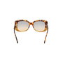 Swarovski SK0373 56B Lunettes de soleil femme rectangulaires, monture havana, verres Gradient Brown 53 mm