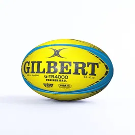 Gilbert GTR4000 Ballon de Rugby d'Entraînement Taille 4 Fluorescent - Lot de 5