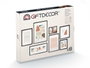 Giftdecor Set 8 Porte-photos Mural Passe-partout Noir 52x12x9 cm Orientation Horizontale + Verticale (Set de 4)