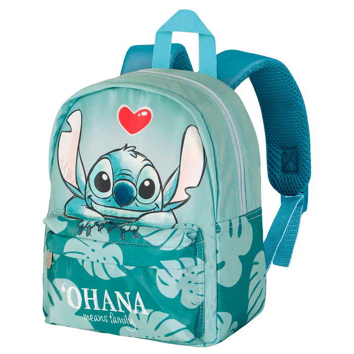 KaracterMania Mochila Ohana Stitch Disney 27 cm - Sac à dos préscolaire léger avec un compartiment et poche frontale - Dos rembourré respirant KaracterMania Mochila Ohana Stitch Disney 27 cm - Sac à dos préscolaire léger avec un compartiment et poche frontale - Dos rembourré respirant