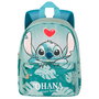 KaracterMania Mochila Ohana Stitch Disney 27 cm - Sac à dos préscolaire léger avec un compartiment et poche frontale - Dos rembourré respirant